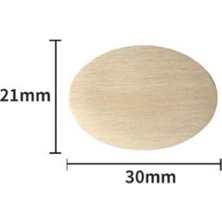 Mühürcüm Mühür Mumu Damga 21X30 mm Oval Boş Pirinç Kafa + Ahşap Sap R5799OE21