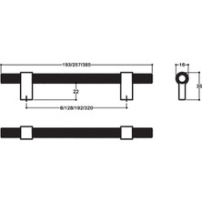 Klasik Kulp 416 Mm - Siyah Renk - Ssy8774 0416 Al6-Al6