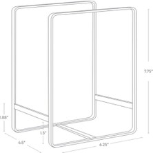 Tower Bulaşık Depolama Rafı Büyük Siyah