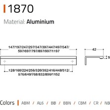 1870 Entegre Kulp Siyah Renk 160 Mm