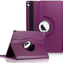Microsonic Apple iPad Air 11 2024 Kılıf (A2902-A2903) 360 Rotating Stand Deri Mor