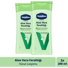 Vaseline Vücut Losyonu Aloe Vera Ferahlığı Kuru Ciltler Için 200  Ml X2