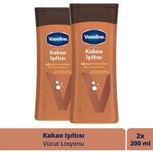 Vaseline Vücut Losyonu Kakao Işıltısı Parlaklığını Kaybetmiş ve Kuru Ciltler İçin 200 ml x2