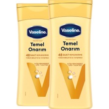 Vaseline Vücut Losyonu Temel Onarım Kuru Ciltler İçin 200 ml x2