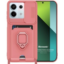 Microsonic Xiaomi Redmi Note 13 Pro 5g Kılıf Multifunction Silicone Pembe