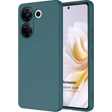 Microsonic Tecno Camon 20S Pro 5g Kılıf Groovy Soft Koyu Yeşil