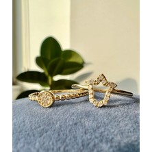 Kairos Jewelry 14 Ayar Altın Ivy Leaf Ring KRS0010-14GRZ