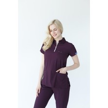 Dr. Mitra Kadın Fermuarlı  Likralı Cerrahi Hemşire Doktor Takım