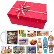 Dünyadan Hediyeler Romanya Hediye Kutusu 10 Parça Kupa Magnet Anahtarlık Kutu