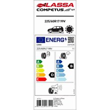 Lassa 225/60 R17 99V Competus H/P Suv Oto Yaz Lastiği (Üretim Yılı: 2024)