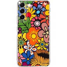 Printify Samsung Galaxy S22 Plus ile Uyumlu 1mm Slim Fit Retro Colors 2 Baskılı Şeffaf Silikon Kılıf
