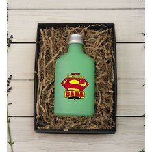 Bk Gift Kişiye Özel Isimli Baba Temalı Yeşil Tasarım Cam Şişede 200 ml Kolonya-4, Babaya Hediye, Babalar Günü Hediyeleri, Hediyelik Baskılı Kolonya