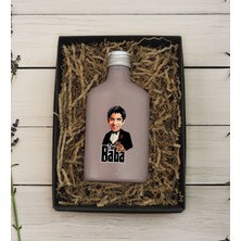 Bk Gift Kişiye Özel The Baba Karikatürlü Mat Gri Tasarım Cam Şişede 200 ml Kolonya-1, Babaya Hediye, Babalar Günü Hediyeleri, Hediyelik Baskılı Kolonya