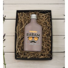 Bk Gift Kişiye Özel Isimli Baba Temalı Mat Gri Tasarım Cam Şişede 200 ml Kolonya-8, Babaya Hediye, Babalar Günü Hediyeleri, Hediyelik Baskılı Kolonya