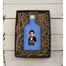 Bk Gift Kişiye Özel The Baba Karikatürlü Mavi Tasarım Cam Şişede 200 ml Kolonya-1, Babaya Hediye, Babalar Günü Hediyeleri, Hediyelik Baskılı Kolonya