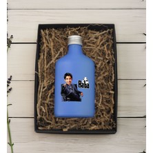 Bk Gift Kişiye Özel The Baba Karikatürlü Mavi Tasarım Cam Şişede 200 ml Kolonya-2, Babaya Hediye, Babalar Günü Hediyeleri, Hediyelik Baskılı Kolonya