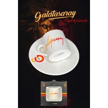 Bayev Galatasaray Taraftar Lisanslı Özel Kutusunda Kahve Fincanı Gs Babalar Günü Hediye Fincan