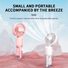 Milky Ada Toys Mini Fan Su Buharlı Boyun Askılı 4 Kademeli Soğutucu  Mini Vantilatör