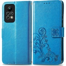 Colorful Shop Infinix Not 11 Pro Kısa Kayış Dört Yapraklı Yonca Deri Kılıf (Yurt Dışından)