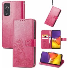 Colorful Shop Samsung Galaxy A82 5g Için Kılıf Deri Kılıf Kapak Kapak Kısa Kayış Dört (Yurt Dışından)