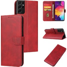 Colorful Shop Samsung Galaxy S21 Ultra Tam Koruma Deri Folio Flip Case (Yurt Dışından)