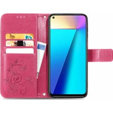 Colorful Shop Infinix Not 7 Için Kılıf Zarif Iş Dört Yapraklı Yonca Kapak Çevirin (Yurt Dışından)