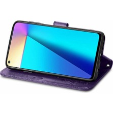 Colorful Shop Infinix Not 7 Için Kılıf Zarif Iş Dört Yapraklı Yonca Kapak Çevirin (Yurt Dışından)