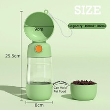 Toyfest Kedi Köpek Evcil Hayvan Portatif Seyahat Amaçlı Suluk ve Mama Kabı - 400 ml + 180 ml