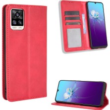 Colorful Shop Vivo V20 Manyetik Kapatma Pu Deri Cüzdan Için Kılıf (Yurt Dışından)