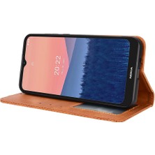 Colorful Shop Nokia C21 Pu Deri Manyetik Kapatma Cüzdan Için Kılıf (Yurt Dışından)