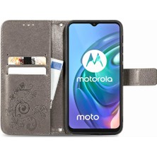 Colorful Shop Motorola Moto G30 Deri Kılıf Kapak Kapak Kısa Kayış Zarif (Yurt Dışından)