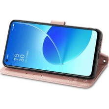 Colorful Shop Oppo Case 6 5g Için Zarif Iş Çevirme Kapağı Dört Yapraklı Yonca (Yurt Dışından)