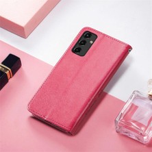 Colorful Shop Samsung Galaxy A14 5g Flip Kapak Için Kılıf Kısa Kayış Dört Yapraklı Yonca (Yurt Dışından)