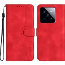 Colorful Shop Xiaomi 14 Pro Kılıf Dahili Mıknatıs Kapak Premium Pu Cüzdan ile Uyumlu (Yurt Dışından)