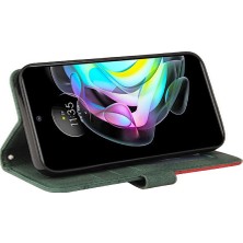 Colorful Shop Motorola Kenar 20 Kart Yuvası Standı Pu ile Iki Renkli Dikiş Için Kılıf (Yurt Dışından)