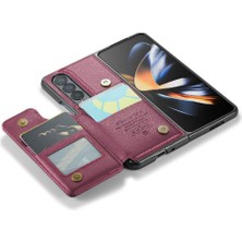 Colorful Shop Samsung Galaxy Z Fold 4 5g Kickstand Pu Deri Için Caseme Cüzdan Kılıf (Yurt Dışından)