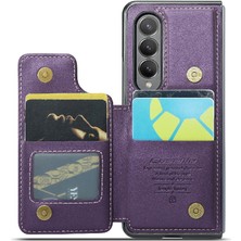 Colorful Shop Samsung Galaxy Z Fold 4 5g Kickstand Pu Deri Için Caseme Cüzdan Kılıf (Yurt Dışından)