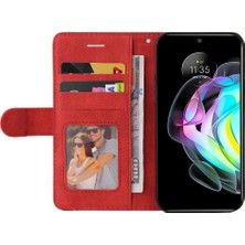 Colorful Shop Motorola Kenar 20 Kart Yuvası Standı Pu ile Iki Renkli Dikiş Için Kılıf (Yurt Dışından)