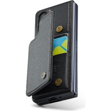 Colorful Shop Samsung Galaxy Z Fold 4 5g Kickstand Pu Deri Için Caseme Cüzdan Kılıf (Yurt Dışından)