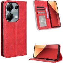 Colorful Shop Xiaomi Redmi Not Için Kılıf 13 Pro 4g Cüzdan Manyetik Kapatma Pu Deri (Yurt Dışından)