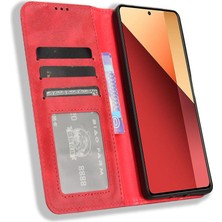 Colorful Shop Xiaomi Redmi Not Için Kılıf 13 Pro 4g Cüzdan Manyetik Kapatma Pu Deri (Yurt Dışından)