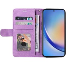 Colorful Shop Samsung Galaxy A35 5g Için Kılıf Kart Yuvası Standı ile Pu Deri Flip Folio (Yurt Dışından)