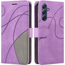 Colorful Shop Samsung Galaxy M54 Kickstand Koruyucu Pu Deri Flip Folio Için Kılıf (Yurt Dışından)