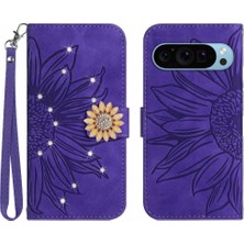 Colorful Shop Google Piksel 9 Flip Cüzdan Kredi Kartı Için Kılıf Pu Deri Flip Kapak Tpu (Yurt Dışından)