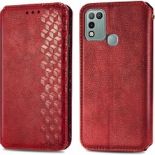 Colorful Shop Infinix Sıcak 10 Oyun Moda Tasarım Deri Çanta Cüzdan Fonksiyonu (Yurt Dışından)