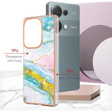 Colorful Shop Xiaomi Poco M6 Pro 4g Koruma Için Kılıf Ince Tpu Mermer Desen Yumuşak (Yurt Dışından)