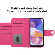 Colorful Shop Samsung Galaxy Için Kılıf A52S 5g Kart Tutucu Cüzdan Kapak Bilek Şeridi (Yurt Dışından)