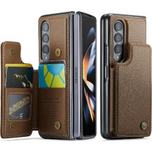 Colorful Shop Samsung Galaxy Z Fold 4 5g Kickstand Pu Deri Için Caseme Cüzdan Kılıf (Yurt Dışından)