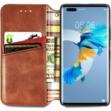 Colorful Shop Huawei Mate 40 Pro Için Kılıf Moda Tasarım Cüzdan Fonksiyonu Kapak Çevirin (Yurt Dışından)