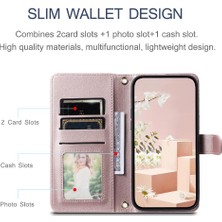 Colorful Shop Huawei P30 Kart Yuvaları Tutucu Kafes Flip Folio Cüzdan Için Telefon Kılıfı (Yurt Dışından)